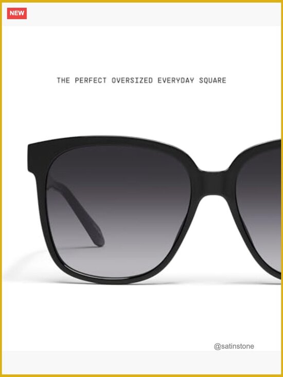 Oversized Square Sunglasses, UV Protected Gradient Lenses, Full Frame main image 4